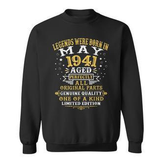 Legenden Mai 1941 Geburtstag Sweatshirt, 81 Jahre Retro Design - Seseable De