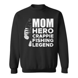 Mom Hero Crappie Fishing Legend Muttertag V2 Sweatshirt - Seseable De
