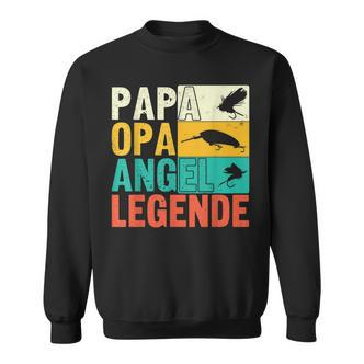Papa Opa Angel Legende Sweatshirt, Perfekt für Angler zum Vatertag - Seseable De