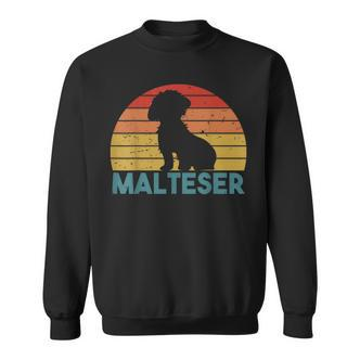 Vintage Malteser Hunde Hunderasse Hundeliebhaber Hund Sweatshirt - Seseable De