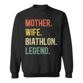 Vintage Mutter Frau Biathlon Legende Retro Wintersport Sweatshirt - Seseable De