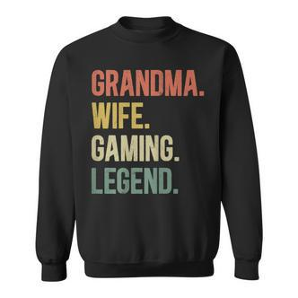 Vintage Oma Ehefrau Gaming Legende Retro Gamer Oma Sweatshirt - Seseable De