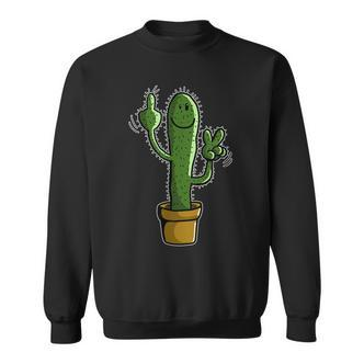 Witziges Stinkefinger Kaktus I Humor Sweatshirt - Seseable De