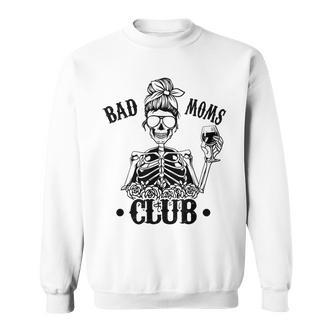 Bad Moms Club Leopard Schädel Sweatshirt, Lustig für Mamas - Seseable De
