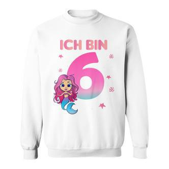 Kinder 6 Geburtstag Mädchen Meerjungfrau Nixe Ich Bin 6 Jahre Sweatshirt - Seseable De