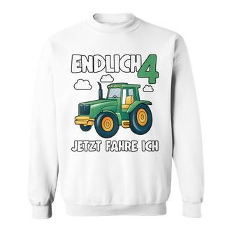Kinder Traktor Sweatshirt zum 4. Geburtstag mit Lustigen Sprüchen für Jungs - Seseable De