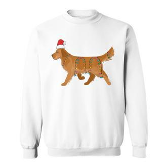 Lustiges Golden Retriever Weihnachts-Sweatshirt, Hunde-Design Tee - Seseable De