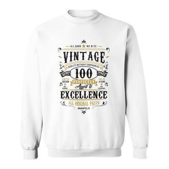 Retro 100 Geburtstag Geschenk Für Oma 100 Jahre Alt 1922 Sweatshirt - Seseable De