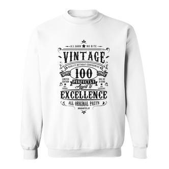 Retro 100 Geburtstag Geschenk Für Oma 100 Jahre Alt 1922 V2 Sweatshirt - Seseable De
