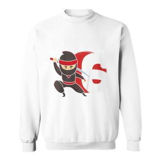 Sechster Geburtstag Ninja Sweatshirt für Kinder, Spaß zum Kindergeburtstag - Seseable De
