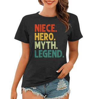 Niece Hero Myth Legend Retro Vintage Nichte Frauen Tshirt - Seseable De