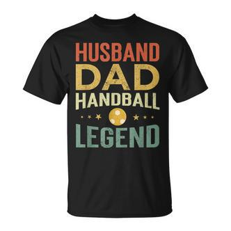 Herren Handball Legende & Vater Retro T-Shirt, Perfekt für Spieler - Seseable De