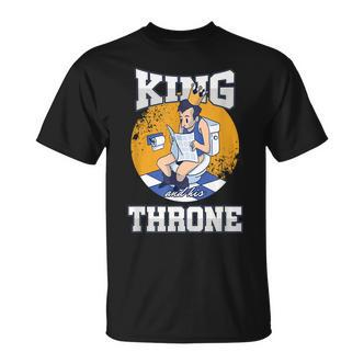 Herren T-Shirt König auf Thron, Krone & Toiletten-Humor - Seseable De