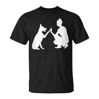 Hund Und Frauchen Beste Freunde T-Shirt - Seseable De