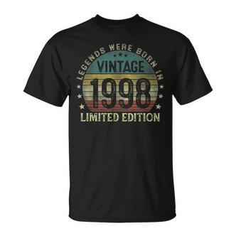 Legenden 1998 Geboren T-Shirt, 25. Geburtstagsfeier Idee - Seseable De