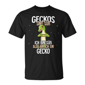 Lustiges Gecko T-Shirt mit Geckos sind süß Spruch, Niedliche Tierliebhaber Tee - Seseable De