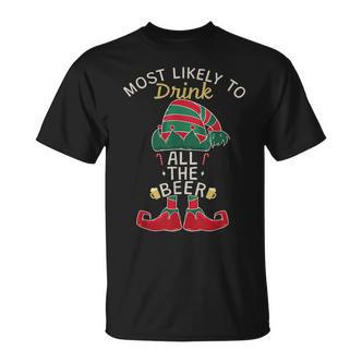Lustiges Weihnachtsgetränk All The Beer T-Shirt - Seseable De