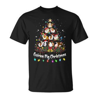Meerschweinchen Weihnachtsbaum T-Shirt, Weihnachtspyjama für Tierfreunde - Seseable De