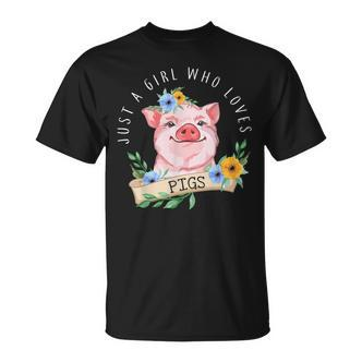Nur Ein Mädchen Das Schweine Liebt Landwirtschaft T-Shirt - Seseable De