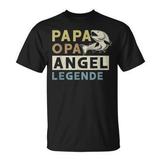 Papa Opa Angel Legende T-Shirt, Perfekt für Vatertagsangler - Seseable De