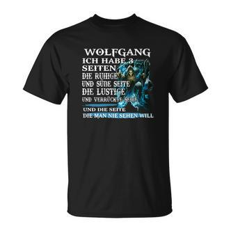 Personalisiertes Wolfgang T-Shirt mit Wolfsmotiv, Spruch für Naturfreunde - Seseable De