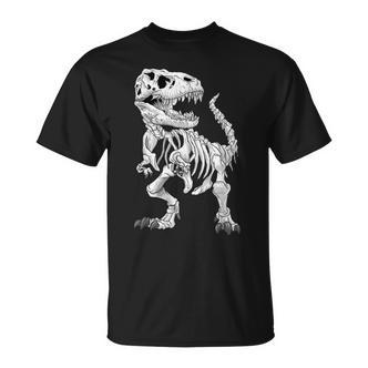 T-Rex Skelett Dino Knochen Paläontologe Fossil Dinosaurier T-Shirt - Seseable De