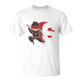 Sechster Geburtstag Ninja T-Shirt für Kinder, Spaß zum Kindergeburtstag - Seseable De