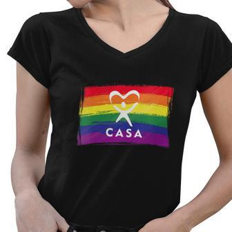Casa Court Appointed Special Advocates Women V-Neck T-Shirt - Thegiftio UK