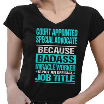 Court Appointed Special Advocate Women V-Neck T-Shirt - Thegiftio UK