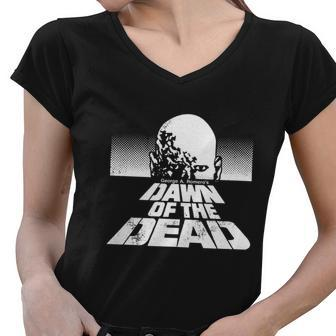 Dawn Of The Dead Poster Women V-Neck T-Shirt - Thegiftio UK