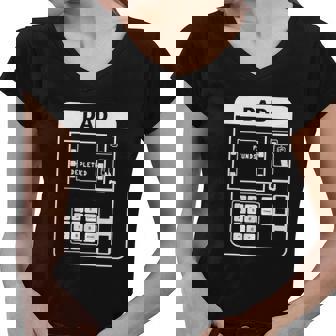 Mens Dad Atm Fathers Gift Women V-Neck T-Shirt - Thegiftio