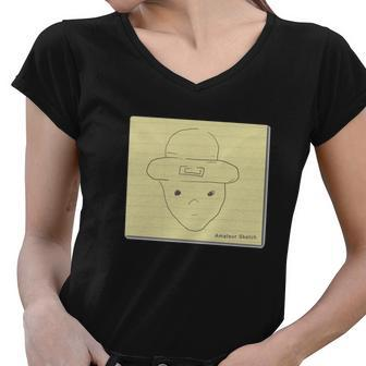 My Unoriginal Leprechaun Amateur Sketch Women V-Neck T-Shirt - Thegiftio UK