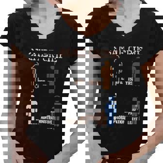 Same Crime Simple Women V-Neck T-Shirt - Thegiftio UK