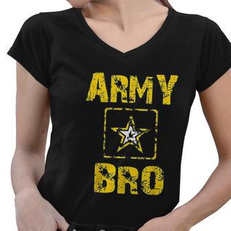 Us Army Proud Brother Army Women V-Neck T-Shirt - Thegiftio UK