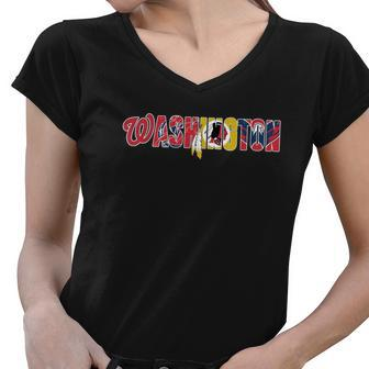 Washington 9 T-Shirt Hoodies And More Women V-Neck T-Shirt - Thegiftio UK