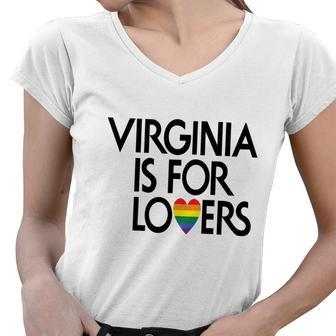 Lgbt Travel Virginia Is For Lovers - Mens T-Shirt Women V-Neck T-Shirt - Thegiftio UK