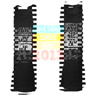 10 Year Old Awesome Since May 2013 10Th Birthday Gifts Unisex Tank Top | Mazezy