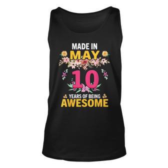 10 Years Old Girls Made In May 2013 Birthday Gifts Unisex Tank Top - Thegiftio UK