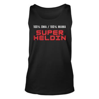 100 Oma 100 Mama Superheldin Fun Tank Top - Seseable