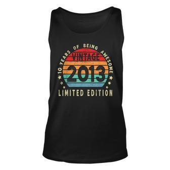 10Th Birthday Gift Vintage 2013 Limited Edition 10 Years Old Unisex Tank Top - Seseable