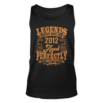 11 Year Old Gifts Legends Born In 2012 Vintage 11Th Birthday Unisex Tank Top - Seseable