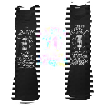 11 Years Of Being Awesome 11 Years Old 11Th Birthday Tie Dye Tank Top | Mazezy