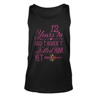 12Th Wedding Anniversary Gifts For Her Married 12 Years Unisex Tank Top - Seseable