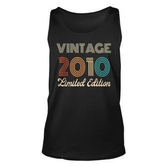 13 Years Old Vintage 2010 Limited Edition 13Th Birthday V2 Unisex Tank Top - Thegiftio UK