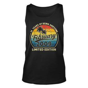 14Th Birthday Gifts Made In February 2009 Limited Edition Unisex Tank Top - Seseable