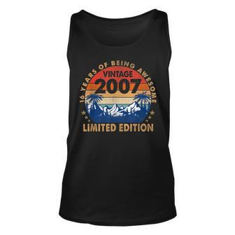 16 Years Old Vintage 2007 Limited Edition 16Th Birthday Gift V5 Unisex Tank Top - Thegiftio UK