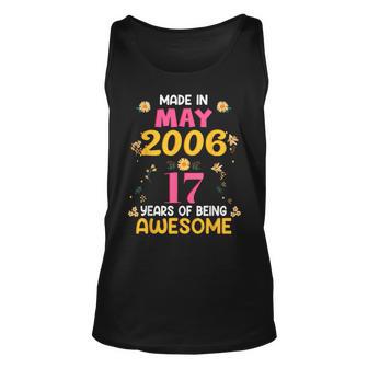 17 Years Old Girls Made In May 2006 Birthday Gifts Unisex Tank Top - Thegiftio UK