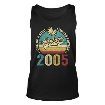 18 Birthday Gifts Vintage 2005 One Of A Kind Limited Edition Unisex Tank Top - Seseable