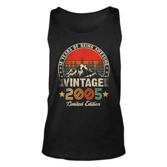 18 Year Old Gifts Vintage 2005 Limited Edition 18Th Birthday V16 Unisex Tank Top - Thegiftio UK