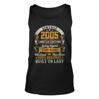 18 Year Old Gifts Vintage 2005 Limited Edition 18Th Birthday V18 Unisex Tank Top - Thegiftio UK